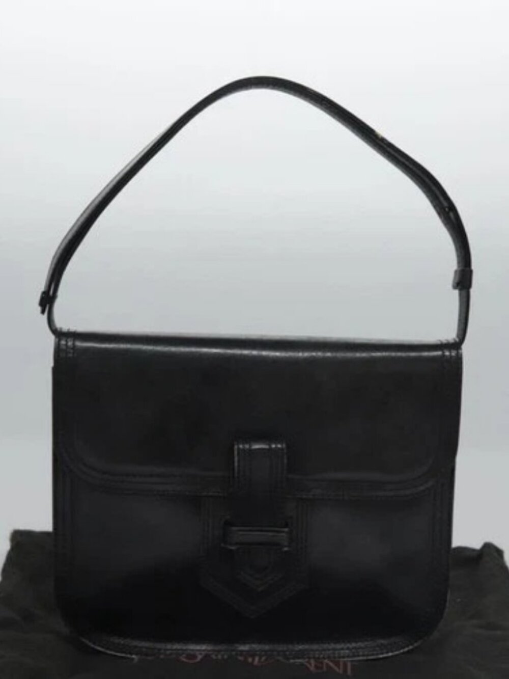 SAINT LAURENT Shoulder Bag Leather Black Auth - Picture 10 of 16